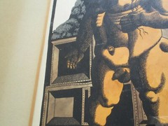 ANTIQUE MYSTERY ORIGINAL PAINTING SURREAL SURREALIST SURREALISM MODERNISM NUDE