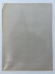 Vintage Original Geometric Abstract Oil Pastel on Paper Mid Century Modern