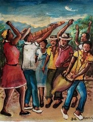 ORIGINAL 10 x 8 ART-PAINTING BY MASTER JEAN CLAUDE DAMAS- HAITIAN