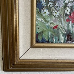 Claude Monet House Giverny France Original Acrylic Painting Framed Canvas 26×22