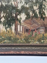 ANTIQUE EARLY CALIFORNIA PAINTING LANDSCAPE IMPRESSIONIST SAIGNED NAUERT 1910’S