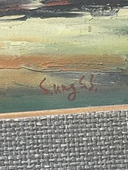 Ladder Street – Hong kong Painting By C.Magnus 1963