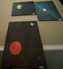Space Paintings from the Galaxy Collection (3 Piece Set)