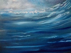 Surf Art Artist Hawaii „North Shore Rip Curl 1″ 16″x20“ Original Oil Painting