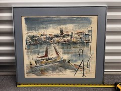 Sailboat Watercolor painting by Alfred Birdsey (1912-1996)