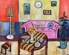 Sunflower Original Oil Painting Room Table Room Wall Art 16×20″ signed