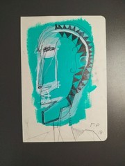 Original Artwork George Raftopoulos 1/1 Signed Acrylic 12 x 20cm