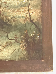 „JULIUS VON KLEVER“ 1850 / 1924 Winter Landscape Oil on Wood Panel UNSIGNED