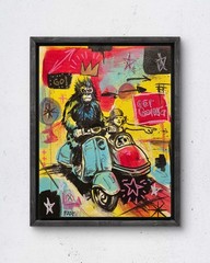 Faris Art-Get Going-11×14 Neo Expressionism Original Artwork on Canvas