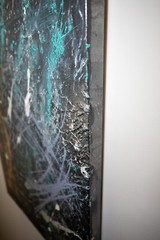 18″ x 36″ Gallery Depth 1-1/2″ Abstract Painting Stretched Canvas