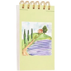 Artist Grade Watercolor Paper, 3.5×5.5 Inch, 30 Sheets, No Bleed, Green