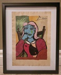 Picasso Original Painting -Signed -COA -Gallery Stamp -Framed -Not A Copy