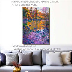 Hand-painted acrylic/oil paintings original works by artist, modern abstract art