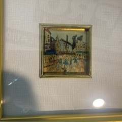 Gold Leafed Painting Of Windmills