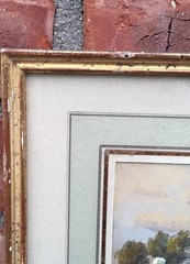 Signed Landscape Painting By Swiss Artist Friedrich Bentz. Mary Braga Collection