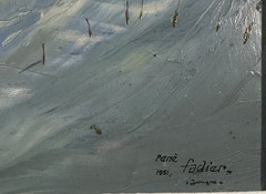 René FADIER (XX) View Of Mountains In Jougne Burgundy Switzerland Lausanne