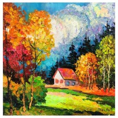 Alexander Antanenka „My Little Home“ Hand Signed Original Painting Canvas COA