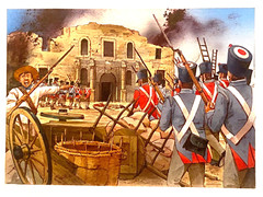 Original Artwork Pen and Ink of The Texas Revolution Battle of the Alamo G2U