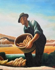 Benton Painting – Farming Painting – Mid-West Art