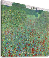 Gustav Klimt Blooming Poppies Reproduction – Giclee Canvas/Paper/Stretched