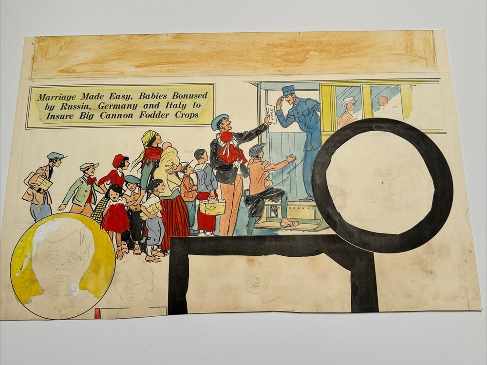 ANTIQUE PAINTING ILLUSTRATION JOSEPH L KRAEMER LISTED FAMOUS TRAIN TRAVEL PEOPLE