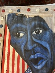 Leadbelly Painting bought from Folk Art Cafe in Los Angeles when they renovated.