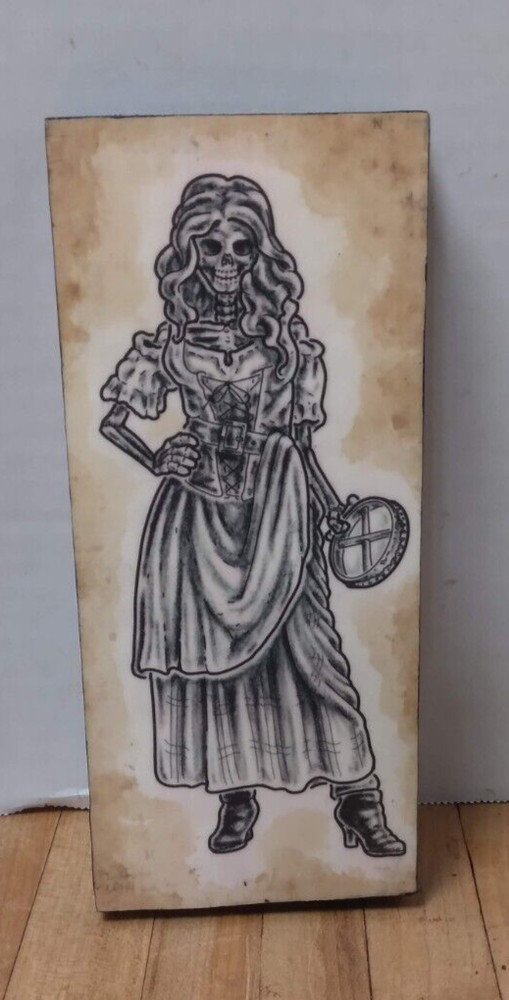 Custom Made 8 x 4 Vintage Style Skeletal/Zombie Ink Illustrations – Celtic/Scot