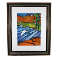 MELISSA ADKISON GOUACHE WATERCOLOR PAINTING FAUVIST LANDSCAPE CALIFORNIA ARTIST