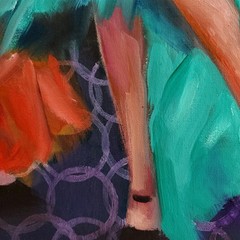 YARY DLUHOS Flamenco Dancers Spain Women Girls Figures Original Art Oil Painting