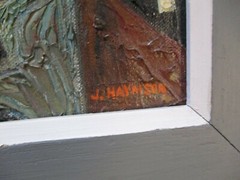MID CENTURY OIL PAINTING ABSTRACT STILL LIFE MODERNISM CUBIST CUBISM HAYMSON