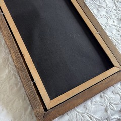 Vtg Pirate Ship Nautical Dark MCM Painting Black Velvet Wood 13.5×22.5”