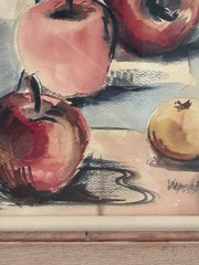 Freda Morehouse, Texan (1918-2006) „White Jug“ Watercolor 1957