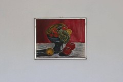 Original Mid Century Swedish Oil on Panel –“Fruits” – 42 × 34 cm (16.5″ × 13.4″)