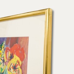 Chris Robert – Framed 20th Century Oil, Tulips in a Vase