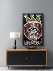 Trey Coppland, Lover Boy Abstract Acrylic Painting, 20+30 in, 2026, Signed