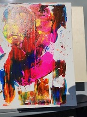 Acrylic On Canvas Original Painting „Neon Sunset“