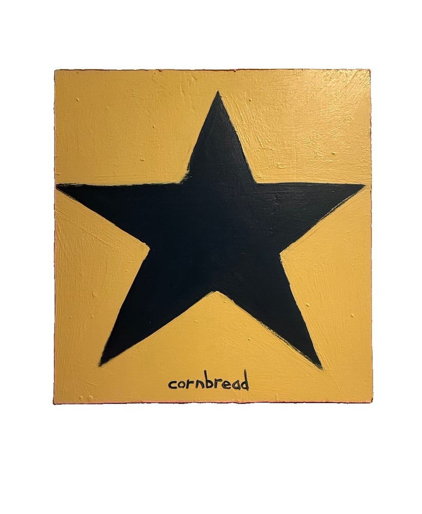 John Cornbread Anderson STAR Original Folk Outsider Contemporary Art Painting