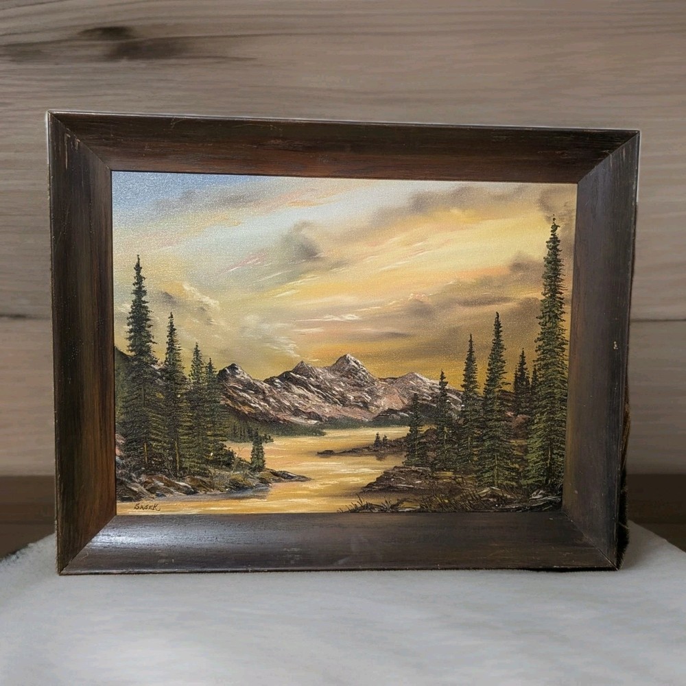 Miroslav Sasek Czech (1916-1980) Signed Oil On Canvas (Framed 22 1/2 X 28 1/2″)