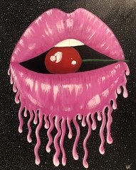 Original Pop Surrealist Painting 20×16” Acrylic On Canvas,Signed,COA