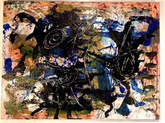 Bright Expressionist Painting 24 X 18