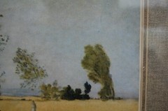 FRAMED MATEED CLAUDE MONET VINTAGE 1950’S COLOR PRINT OF “ L’ETE SUMMER (1874) „