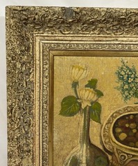 Vintage Original August Loehle (1877-1961) Still Life Oil Painting Signed Framed