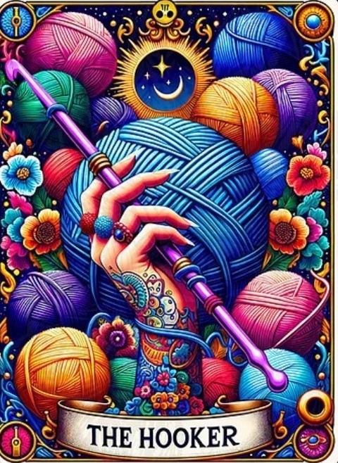 DIY Tarrot Card Crochet Diamond Painting Kit (30×40 cm) A34
