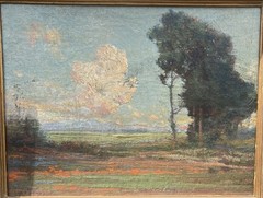 California Poppies And Lupine Mystery Artist Plein Air Eucalyptus
