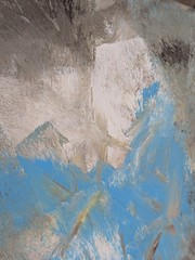 Gloria Galbraith Original Abstract Acrylic Painting Blue Gray Landscape 16×20
