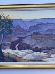 ANTIQUE LANDSCAPE PAINTING AMERICAN PLEIN AIR GRAND CANYON 1930’S RARE GARDNER