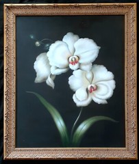 Original oil painting „Orchids“, 24×28 inches