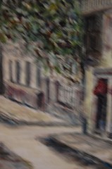 FRAMED SIGNED ORIGINAL OIL STREET SCENE VIEW OLD HAVANA, CUBA ARTIST HECTO VIDAL