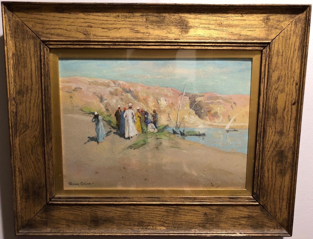 Frank Dean; ‚Traders on the Nile‘, Original Oil/Board, Coll. Sir H. Sutcliffe