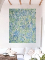 Jackson Pollock Style Giant Canvas Painting 81”X62” (6 Foot 9 inch) Abstract